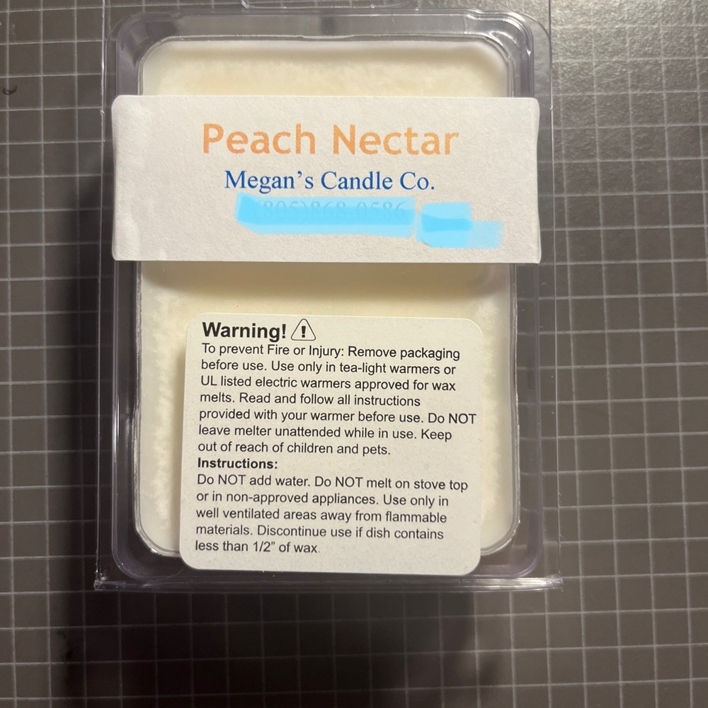 Peach Nectar Wax Melts - Megan's Candle Co.
